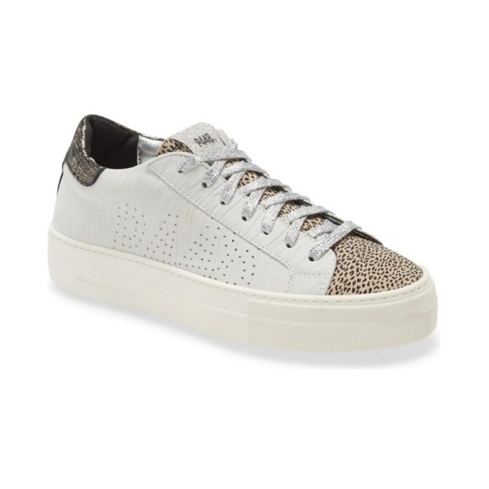 NEW P448 Thea Low Top Sneaker Animal Print Bronze